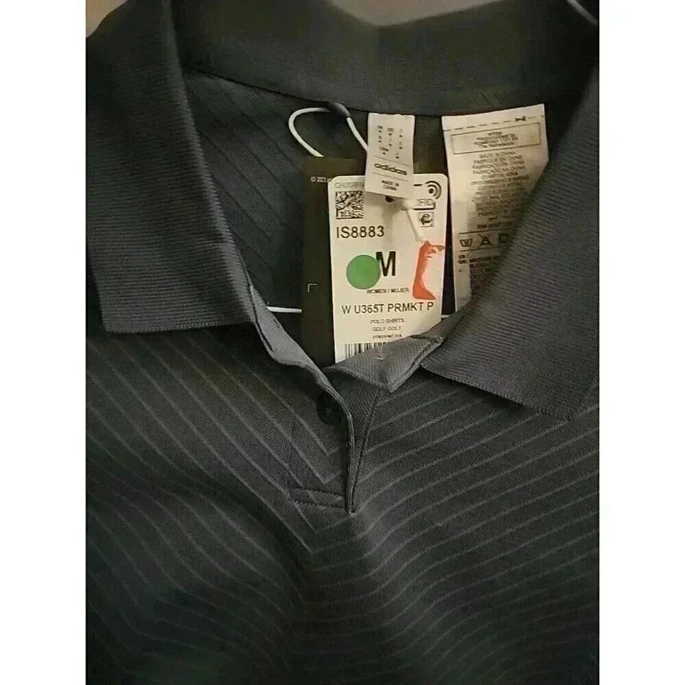 adidas women Ultimate365 Tour Polo Premarket Preloved Ink Sz M NWT CR6 - Picture 2 of 11